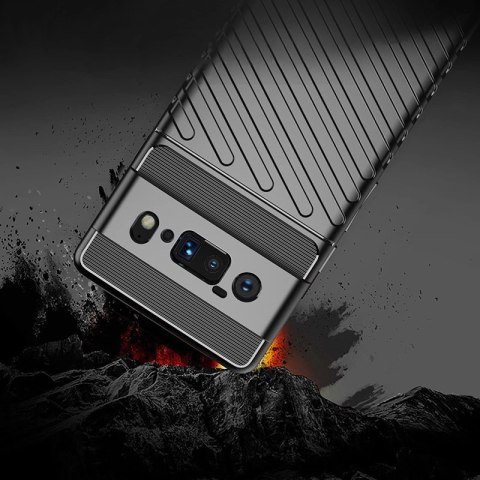 Thunder Case elastyczne pancerne etui pokrowiec Google Pixel 6 Pro czarny