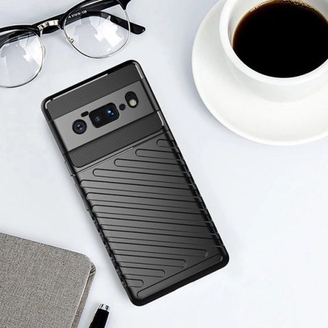 Thunder Case elastyczne pancerne etui pokrowiec Google Pixel 6 Pro czarny