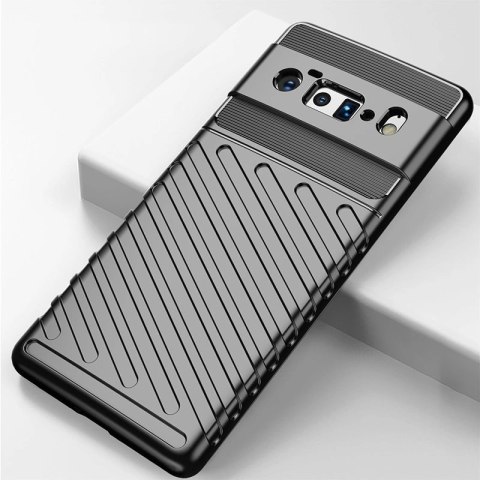Thunder Case elastyczne pancerne etui pokrowiec Google Pixel 6 Pro czarny