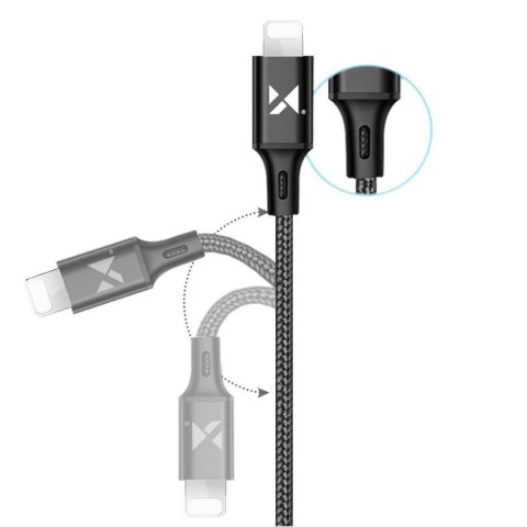 Wozinsky kabel przewód USB - Lightning 2,4A 1m czarny (WUC-L1B) Wozinsky kabel przewód USB - Lightning 2,4A 1m czarny (WUC-L1B)