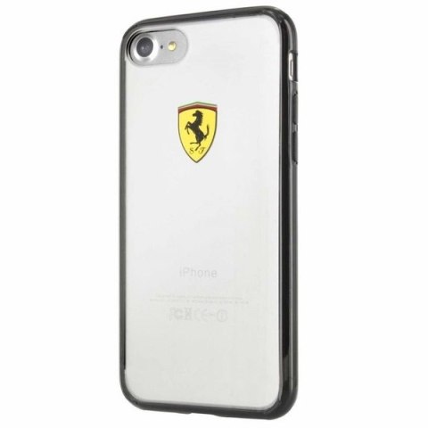 Etui Ferrari Racing Shield na iPhone 7 / 8 / SE 2020 / SE 2022 - przezroczysto-czarne Etui Ferrari Racing Shield na iPhone 7 / 8 / SE 2020 / SE 2022 - przezroczysto-czarne