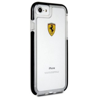 Etui Ferrari Shockproof na iPhone 7 / 8 / SE 2020 / SE 2022 - przezroczysto-czarne