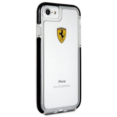 Etui Ferrari Shockproof na iPhone 7 / 8 / SE 2020 / SE 2022 - przezroczysto-czarne Etui Ferrari Shockproof na iPhone 7 / 8 / SE 2020 / SE 2022 - przezroczysto-czarne