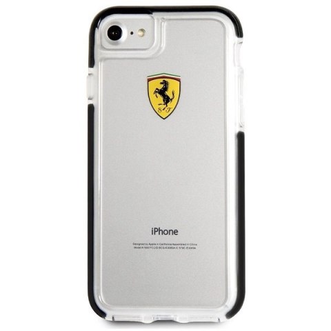 Etui Ferrari Shockproof na iPhone 7 / 8 / SE 2020 / SE 2022 - przezroczysto-czarne Etui Ferrari Shockproof na iPhone 7 / 8 / SE 2020 / SE 2022 - przezroczysto-czarne