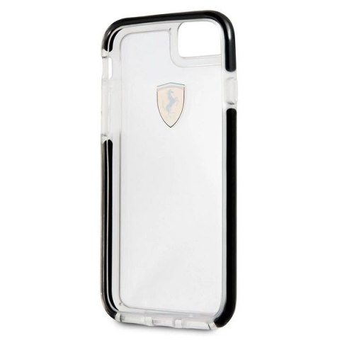 Etui Ferrari Shockproof na iPhone 7 / 8 / SE 2020 / SE 2022 - przezroczysto-czarne Etui Ferrari Shockproof na iPhone 7 / 8 / SE 2020 / SE 2022 - przezroczysto-czarne