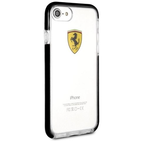 Etui Ferrari Shockproof na iPhone 7 / 8 / SE 2020 / SE 2022 - przezroczysto-czarne Etui Ferrari Shockproof na iPhone 7 / 8 / SE 2020 / SE 2022 - przezroczysto-czarne