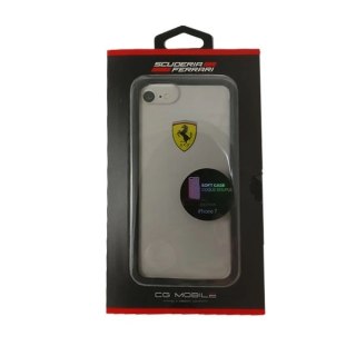 Etui Ferrari Transparent na iPhone 7 / 8 / SE 2020 / SE 2022 - przezroczysto-czarne
