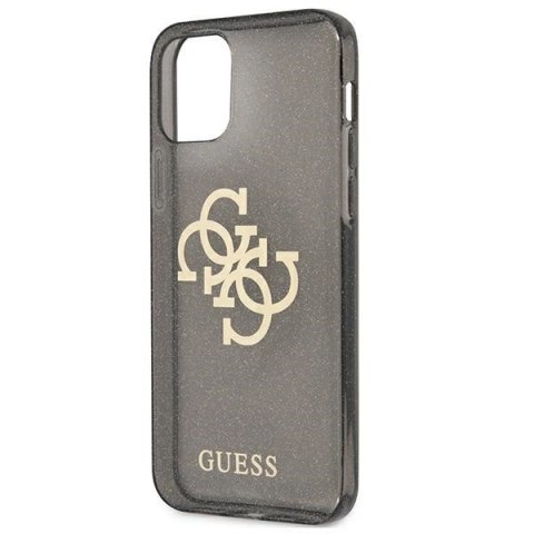 Etui Guess Glitter 4G Big Logo na iPhone 12 Pro Max - czarne