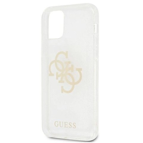 Etui Guess Glitter 4G Big Logo na iPhone 12 Pro Max - przezroczyste