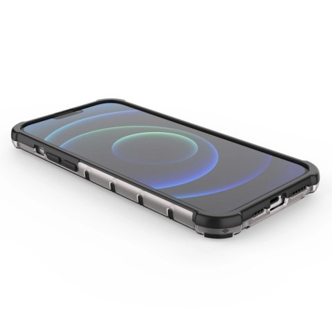 Honeycomb etui pancerny pokrowiec z żelową ramką iPhone 13 Pro Max zielony