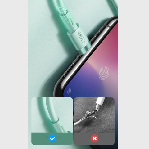 Kabel Joyroom Liquid Silicone Data Cable N2 USB-A / Lightning 2.4A 1.2m - biały Kabel Joyroom Liquid Silicone Data Cable N2 USB-A / Lightning 2.4A 1.2m - biały