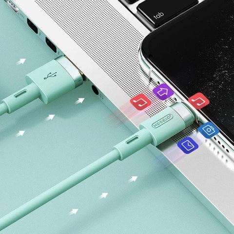 Kabel Joyroom Liquid Silicone Data Cable N2 USB-A / Lightning 2.4A 1.2m - biały Kabel Joyroom Liquid Silicone Data Cable N2 USB-A / Lightning 2.4A 1.2m - biały