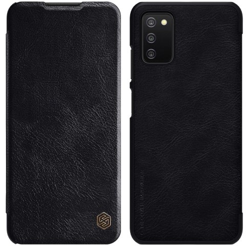 Nillkin Qin skórzana kabura etui Samsung Galaxy A03s czarny Nillkin Qin skórzana kabura etui Samsung Galaxy A03s czarny
