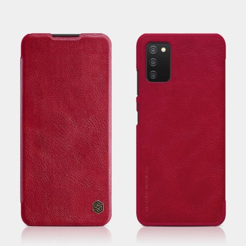 Nillkin Qin skórzana kabura etui Samsung Galaxy A03s czarny Nillkin Qin skórzana kabura etui Samsung Galaxy A03s czarny
