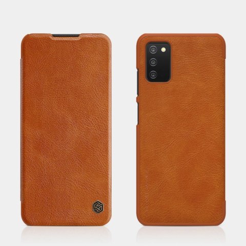 Nillkin Qin skórzana kabura etui Samsung Galaxy A03s czarny Nillkin Qin skórzana kabura etui Samsung Galaxy A03s czarny
