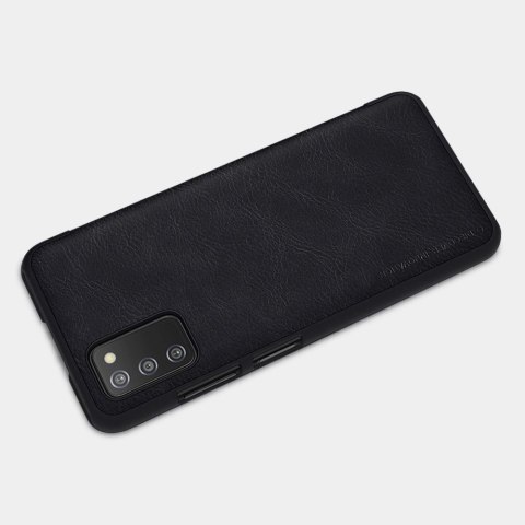 Nillkin Qin skórzana kabura etui Samsung Galaxy A03s czarny Nillkin Qin skórzana kabura etui Samsung Galaxy A03s czarny