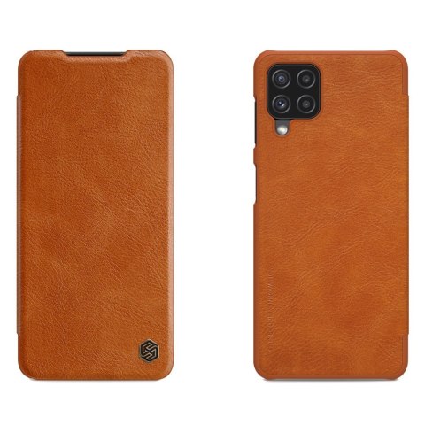 Nillkin Qin skórzana kabura etui Samsung Galaxy A22 4G brązowy Nillkin Qin skórzana kabura etui Samsung Galaxy A22 4G brązowy