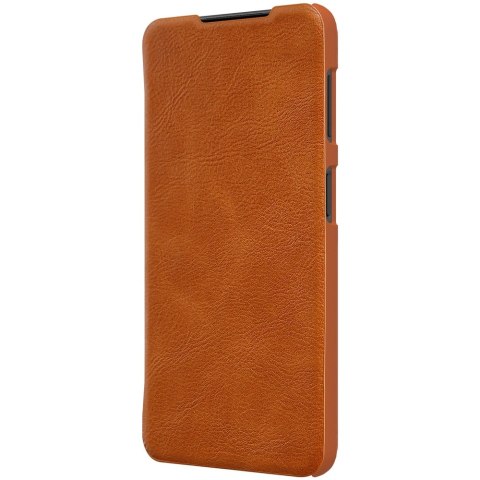 Nillkin Qin skórzana kabura etui Samsung Galaxy A22 4G brązowy Nillkin Qin skórzana kabura etui Samsung Galaxy A22 4G brązowy