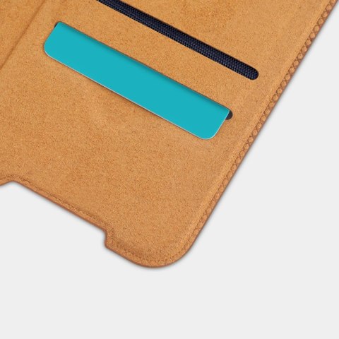 Nillkin Qin skórzana kabura etui Samsung Galaxy A22 4G brązowy Nillkin Qin skórzana kabura etui Samsung Galaxy A22 4G brązowy