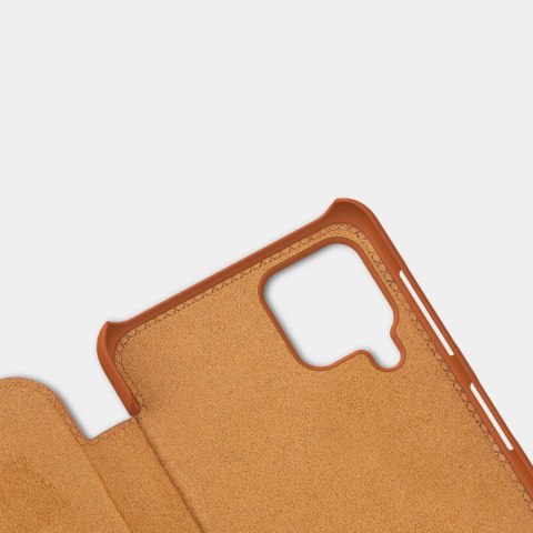 Nillkin Qin skórzana kabura etui Samsung Galaxy A22 4G brązowy Nillkin Qin skórzana kabura etui Samsung Galaxy A22 4G brązowy