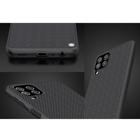 Nillkin Textured Case wytrzymałe wzmocnione etui z żelową ramką i nylonem na tyle Samsung Galaxy A22 4G czarny Nillkin Textured Case wytrzymałe wzmocnione etui z żelową ramką i nylonem na tyle Samsung Galaxy A22 4G czarny