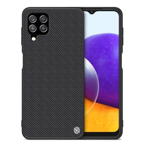 Nillkin Textured Case wytrzymałe wzmocnione etui z żelową ramką i nylonem na tyle Samsung Galaxy A22 4G czarny Nillkin Textured Case wytrzymałe wzmocnione etui z żelową ramką i nylonem na tyle Samsung Galaxy A22 4G czarny