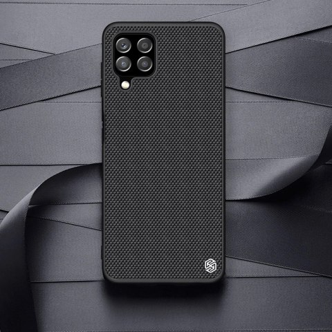 Nillkin Textured Case wytrzymałe wzmocnione etui z żelową ramką i nylonem na tyle Samsung Galaxy A22 4G czarny Nillkin Textured Case wytrzymałe wzmocnione etui z żelową ramką i nylonem na tyle Samsung Galaxy A22 4G czarny