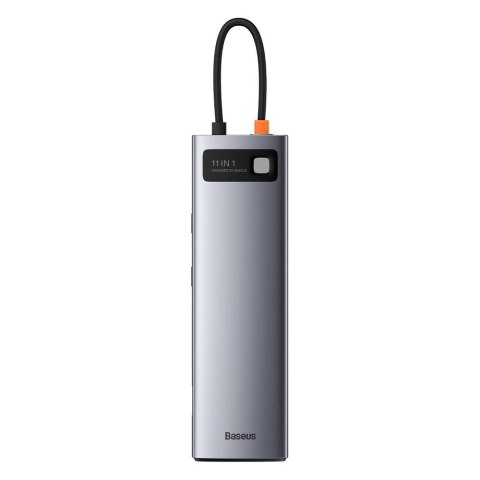 Baseus Metal Gleam 11w1 wielofunkcyjny HUB USB Typ C - 3x USB 3.2 Gen 1 5Gbps / USB Typ C PD 100W / 3,5 mm mini jack AUX / VGA F Baseus Metal Gleam 11w1 wielofunkcyjny HUB USB Typ C - 3x USB 3.2 Gen 1 5Gbps / USB Typ C PD 100W / 3,5 mm mini jack AUX / VGA F