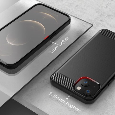 Carbon Case elastyczne etui pokrowiec iPhone 13 czarny Carbon Case elastyczne etui pokrowiec iPhone 13 czarny