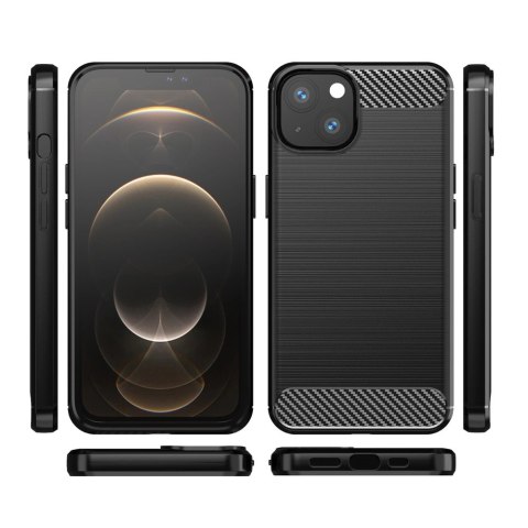 Carbon Case elastyczne etui pokrowiec iPhone 13 czarny Carbon Case elastyczne etui pokrowiec iPhone 13 czarny