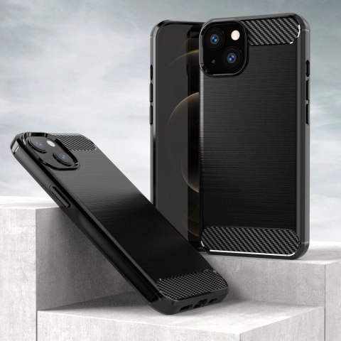 Carbon Case elastyczne etui pokrowiec iPhone 13 czarny Carbon Case elastyczne etui pokrowiec iPhone 13 czarny