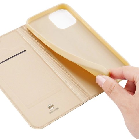 Dux Ducis Skin Pro kabura etui pokrowiec z klapką iPhone 13 złoty Dux Ducis Skin Pro kabura etui pokrowiec z klapką iPhone 13 złoty