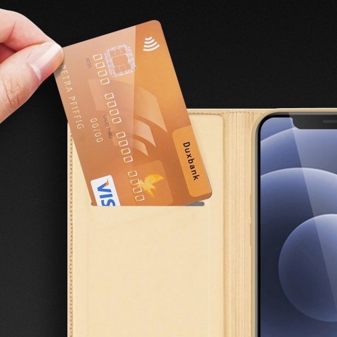 Dux Ducis Skin Pro kabura etui pokrowiec z klapką iPhone 13 złoty Dux Ducis Skin Pro kabura etui pokrowiec z klapką iPhone 13 złoty