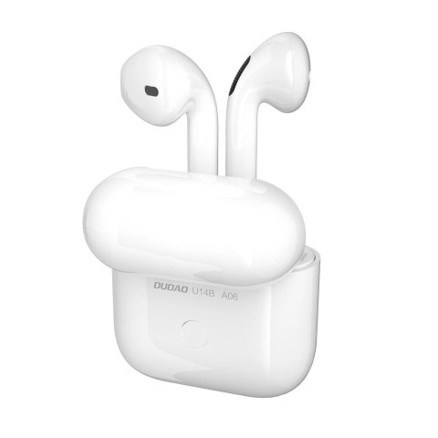 Dudao douszne bezprzewodowe słuchawki Bluetooth TWS (U14B-White) Dudao douszne bezprzewodowe słuchawki Bluetooth TWS (U14B-White)