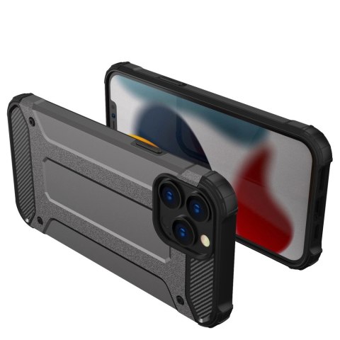 Hybrid Armor pancerne hybrydowe etui pokrowiec iPhone 13 Pro Max srebrny Hybrid Armor pancerne hybrydowe etui pokrowiec iPhone 13 Pro Max srebrny