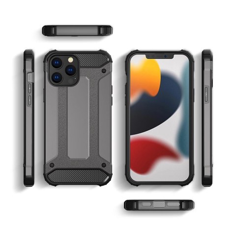 Hybrid Armor pancerne hybrydowe etui pokrowiec iPhone 13 Pro Max srebrny Hybrid Armor pancerne hybrydowe etui pokrowiec iPhone 13 Pro Max srebrny