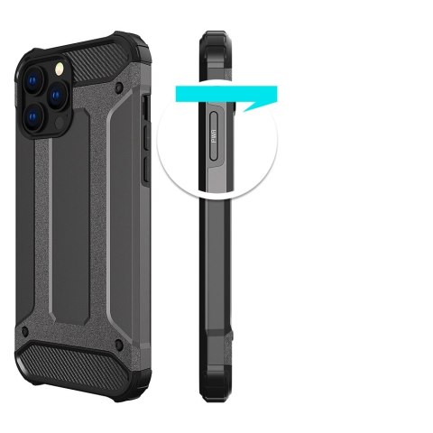 Hybrid Armor pancerne hybrydowe etui pokrowiec iPhone 13 Pro Max srebrny Hybrid Armor pancerne hybrydowe etui pokrowiec iPhone 13 Pro Max srebrny