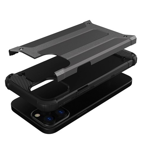 Hybrid Armor pancerne hybrydowe etui pokrowiec iPhone 13 Pro Max srebrny Hybrid Armor pancerne hybrydowe etui pokrowiec iPhone 13 Pro Max srebrny