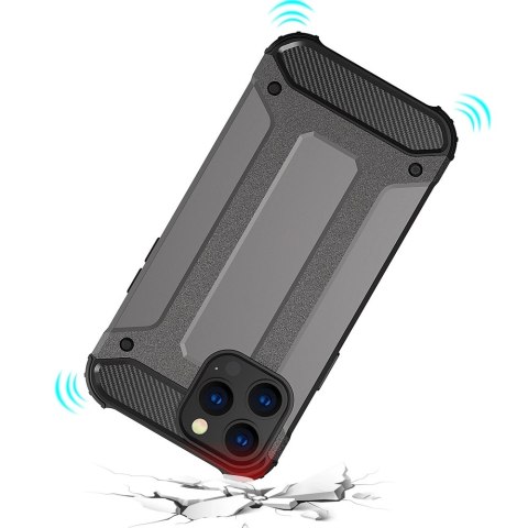Hybrid Armor pancerne hybrydowe etui pokrowiec iPhone 13 Pro Max srebrny Hybrid Armor pancerne hybrydowe etui pokrowiec iPhone 13 Pro Max srebrny