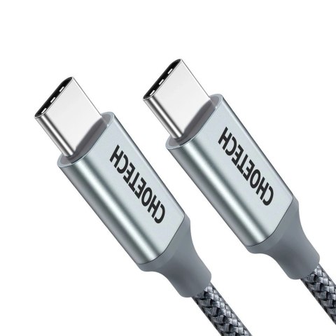 Kabel Choetech XCC-1002-GY USB-C - USB-C PD QC 100W 5A 480Mb/s 1,8m - szary Kabel Choetech XCC-1002-GY USB-C - USB-C PD QC 100W 5A 480Mb/s 1,8m - szary