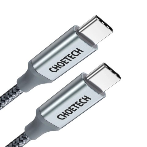 Kabel Choetech XCC-1002-GY USB-C - USB-C PD QC 100W 5A 480Mb/s 1,8m - szary Kabel Choetech XCC-1002-GY USB-C - USB-C PD QC 100W 5A 480Mb/s 1,8m - szary