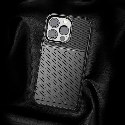 Thunder Case elastyczne pancerne etui pokrowiec iPhone 13 Pro niebieski