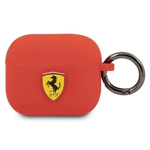 Etui Ferrari Silicone na AirPods 3 - czerwone Etui Ferrari Silicone na AirPods 3 - czerwone