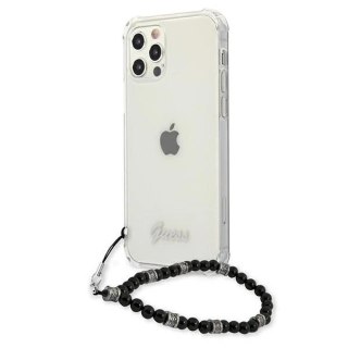 Etui Guess Black Pearl na iPhone 12 Pro Max - przezroczyste