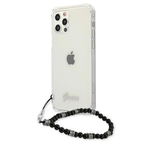 Etui Guess Black Pearl na iPhone 12 Pro Max - przezroczyste