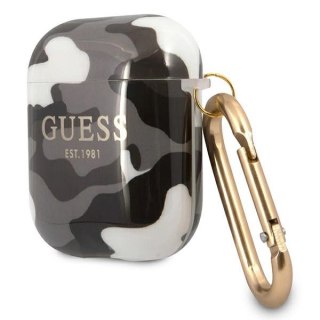 Etui Guess Camo Collection na AirPods 1/2 - czarne