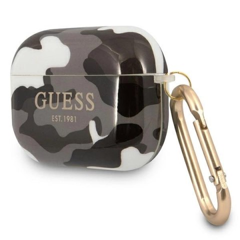 Etui Guess Camo Collection na AirPods Pro - czarne