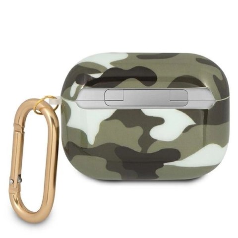 Etui Guess Camo Collection na AirPods Pro - zielone