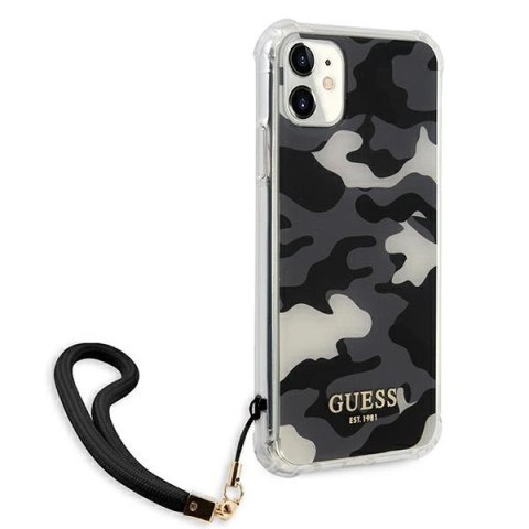 Etui Guess Camo Collection na iPhone 11 / Xr - czarne