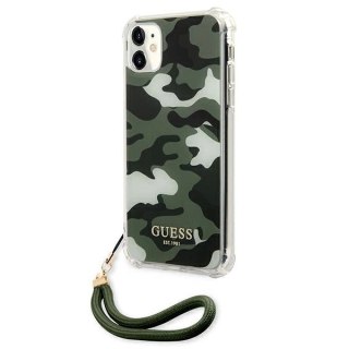 Etui Guess Camo Collection na iPhone 11 / Xr - zielone